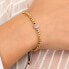 Bicolor bracelet with letter "F" LPS05ARR12