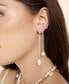 ფოტო #2 პროდუქტის Shell and Freshwater Pearl Vacation 18K Gold Plated Dangle Earrings