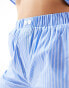 The Couture Club co-ord stripe trouser with piping detail in blue BLAU, XL - фото #4