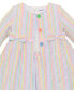 ფოტო #3 პროდუქტის Baby Girls Multi Colored Seersucker Coat Dress Set