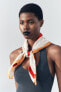 Фото #9 товара Трикотажное платье миди с горловиной халтер ZARA