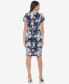 ფოტო #3 პროდუქტის Women's Crewneck Short-Sleeve Sheath Dress