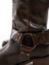 Фото #5 товара Bronx New Camperos biker boots in brown leather