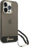 Guess Etui Guess GUHCP14LHGCOHK Apple iPhone 14 Pro czarny/black hardcase Translucent Pearl Strap - фото #3