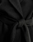 Фото #4 товара New Look short belted coat in black