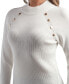 Juniors' Ribbed Mock Neck Sweater