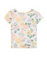 ფოტო #2 პროდუქტის Big Girls Printed Rib Top with Front Ruching