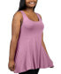 ფოტო #2 პროდუქტის Plus Size Sleeveless Tunic Tank Top