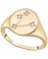 Фото #1 товара Diamond Pisces Constellation Ring (1/20 ct. t.w.) in 10k Gold, Created for Macy's