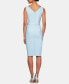 Фото #2 товара Compression Embellished Ruched Sheath Dress