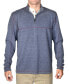 ფოტო #1 პროდუქტის Men's Stretch Quarter-Zip Long-Sleeve Topstitched Sweater