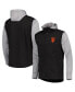 ფოტო #1 პროდუქტის Men's Black, Heather Gray San Francisco Giants Alpha Full-Zip Jacket