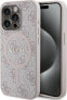 Фото #1 товара Guess Guess GUHMP15LG4GFRP iPhone 15 Pro 6.1" różowy/pink hardcase 4G Collection Leather Metal Logo MagSafe