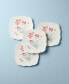 Фото #3 товара Butterfly Meadow Square Accent Plate Set, Set of 4