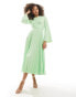 Closet London pleated midi dress in mint