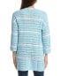 Фото #2 товара Forte Cashmere Texture Stripe Cardigan Women's