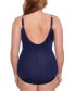 Фото #2 товара Plus Size Tropica Toile Oceanus Tummy Control One-Piece Swimsuit