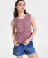 Фото #1 товара Women's Diamond Crochet Cotton Sweater Vest