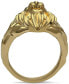 ფოტო #4 პროდუქტის Men's White & Black Diamond Three-Dimensional Lion & Crown King Ring (1/10 ct. t.w.)