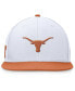 ფოტო #3 პროდუქტის Men's White/Burnt Orange Texas Longhorns Rally Two-Tone Fitted Hat