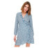 ONLY Carly Wrap 3/4 Sleeve Short Dress