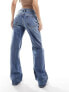 Фото #5 товара Mango straight leg oversized jeans in light blue