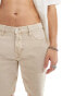 River Island slim denim short in medium stone