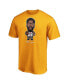 Фото #2 товара Men's Anthony Davis Gold Los Angeles Lakers 2020 NBA Playoffs Star Player T-shirt