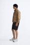 TEXTURED CHINO BERMUDA SHORTS