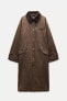 WAXED-EFFECT TRENCH COAT