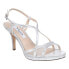 Фото #2 товара Nina Blossom Glitter Open Toe Evening Womens Silver Dress Sandals BLOSSOM-SLVR