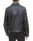 Фото #5 товара Men's Leather Jacket, Created for Macy's