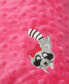 ფოტო #3 პროდუქტის Minky Baby Girl Blanket With Embroidered Raccoon