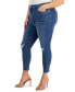 ფოტო #3 პროდუქტის Trendy Plus Size High Rise Skinny Jeans