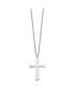 ფოტო #3 პროდუქტის Polished Large Cross Pendant on a 18 inch Cable Chain Necklace