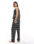 New Look stripe rib trouser co ord Черный, S - EU 36-38 - фото #3