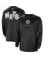 ფოტო #1 პროდუქტის Men's Black Distressed Brooklyn Nets 2023/24 City Edition Authentic Pregame Performance Long Sleeve Shooting T-shirt