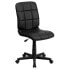 Фото #4 товара Mid-Back Black Quilted Vinyl Swivel Task Chair