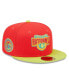 Фото #1 товара Men's Red, Neon Green Washington Nationals 2008 Inaugural Season Lava Highlighter Combo 59FIFTY Fitted Hat