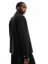 Weekday Curtis relaxed fit overshirt in black