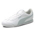 Фото #2 товара Puma Turino Leather Lace Up Womens White Sneakers Casual Shoes 36861401