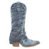 Фото #1 товара Dingo Eye Candy Rhinestone Snip Toe Cowboy Womens Blue Casual Boots DI177-400