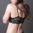 Фото #2 товара Coobie 186827 Womens Seamless Floral Lace Back Bralette Bra Black Full Size