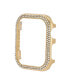 44mm Apple Watch Metal Protective Bumper in Gold With Crystal Accents