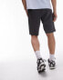 Topman oversized plisse short in charcoal