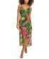 ფოტო #1 პროდუქტის Women's Floral Print Sleeveless High-Low Maxi Dress