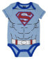 Justice League Superman Baby Boys Short Sleeve Bodysuits and Jogger Pants