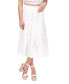 Фото #1 товара Women's Ruffled Tiered Eyelet Midi Skirt