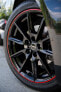 Фото #3 товара Колесный диск литой Borbet LX18 black glossy rim red 8x18 ET45 - LK5/108 ML72.5