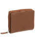 Фото #6 товара Women's Pebbled Collection RFID Secure Mini Clutch Wallet